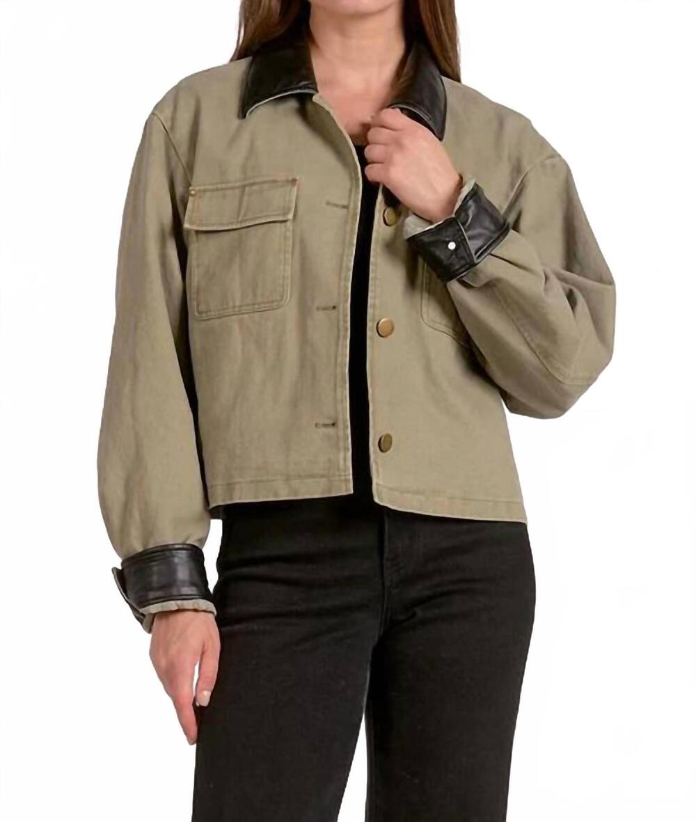 NEW ELAN cocoa jacket in pine